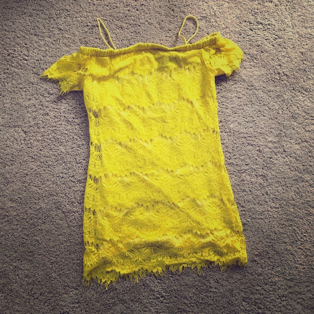 TOPSHOP Sunshine yellow dress